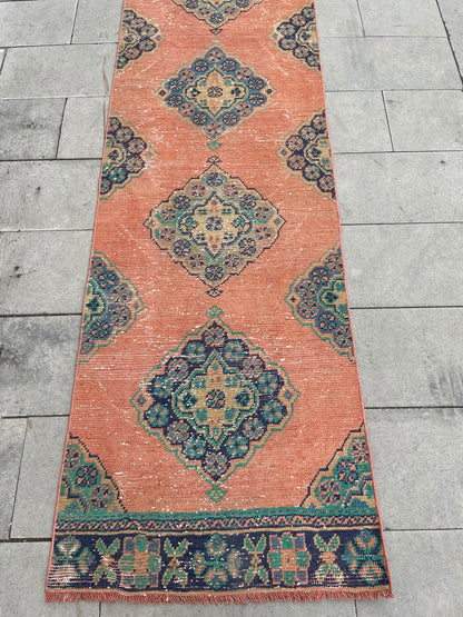 Extra Long OUSHAK Runner Very Long TURKISH Runner Rug 2.7 x 21 ft Vintage Runner Rug Vintage XL Oriental Runner Rug Staircase Runner rug