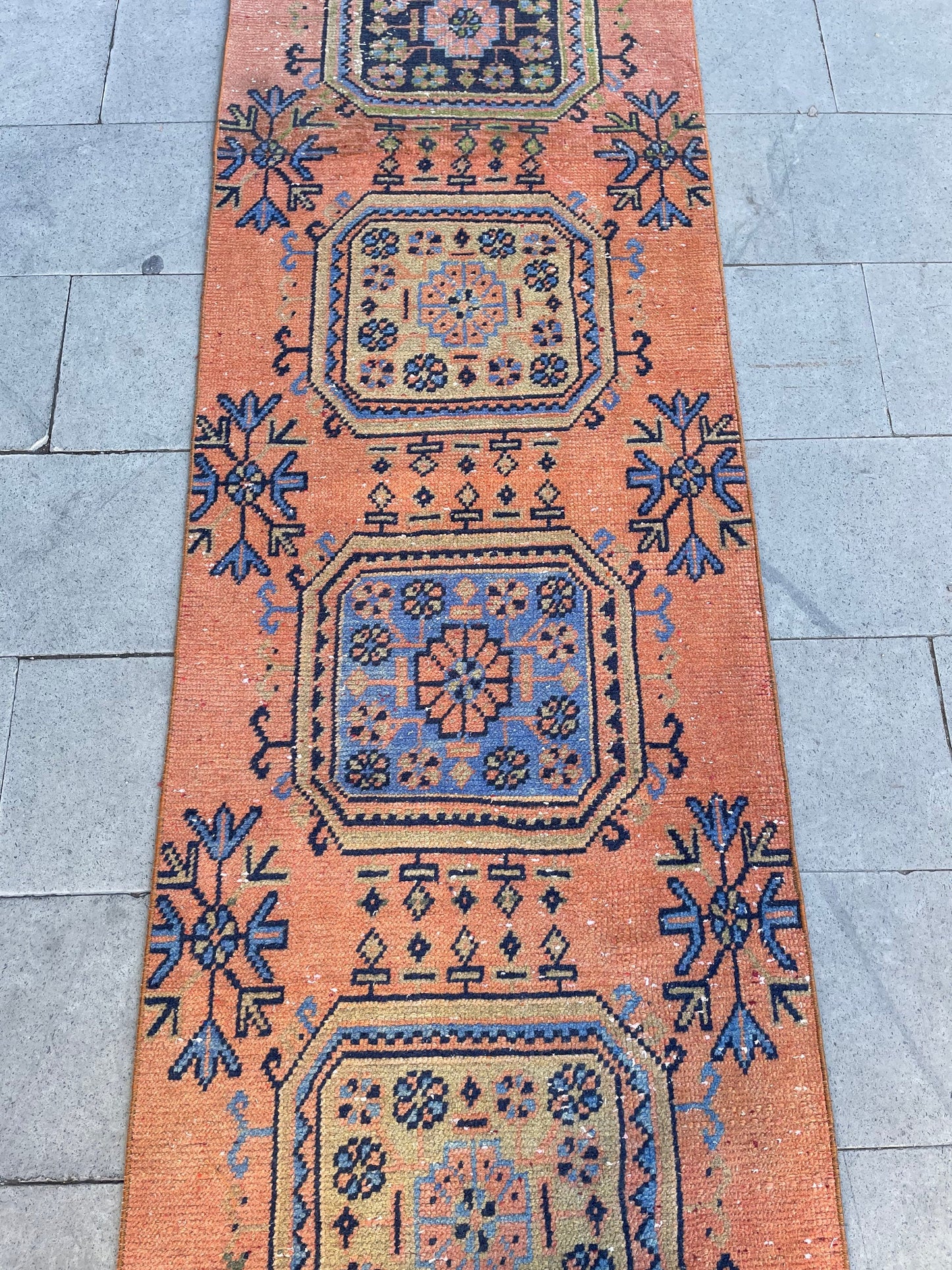 XL Long Handmade Runner Rug 2.6 x 19.7 Long TURKISH Runner Rug Vintage Runner Rug Oriental Runner Rug Staircase Runner Hand Knotted Runner