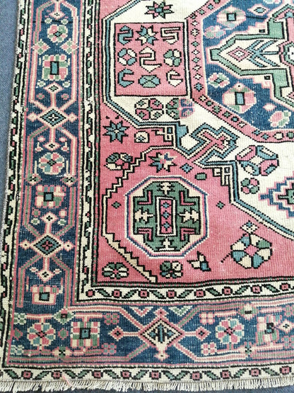 Turkish Rug Oushak 4.4 x 7.7 Rug, Oushak Rugs, Wool Oushak Rug, Oushak Runner Rugs, Runner Rug, Vintage Rug, Hand Made Rug