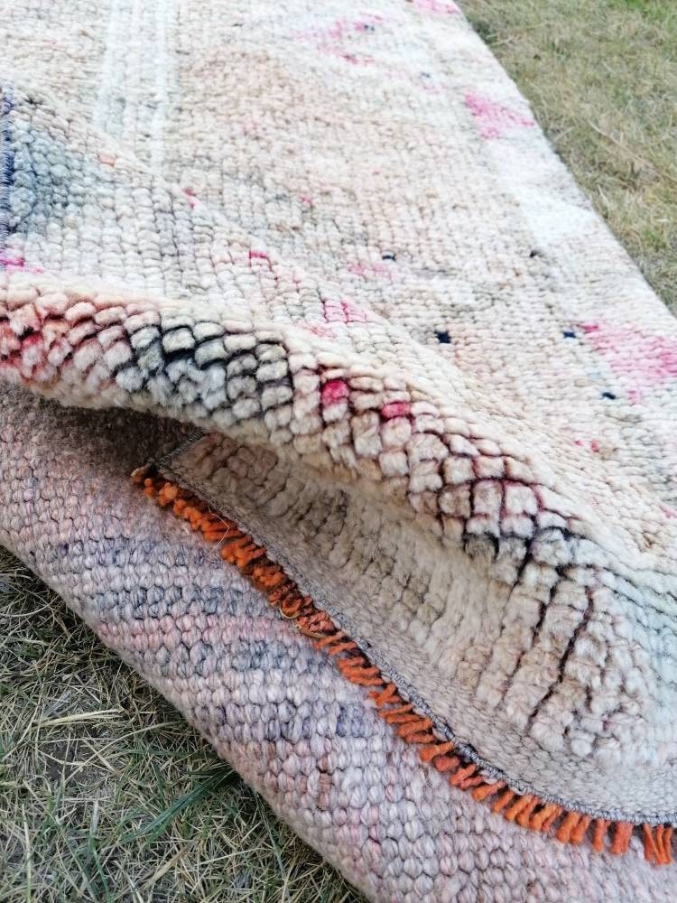 2.7 x 10.9 Vintage turkish runner, high pile runner, hallway runner,  turkish handmade wool rug, kitchen rug, oushak rug