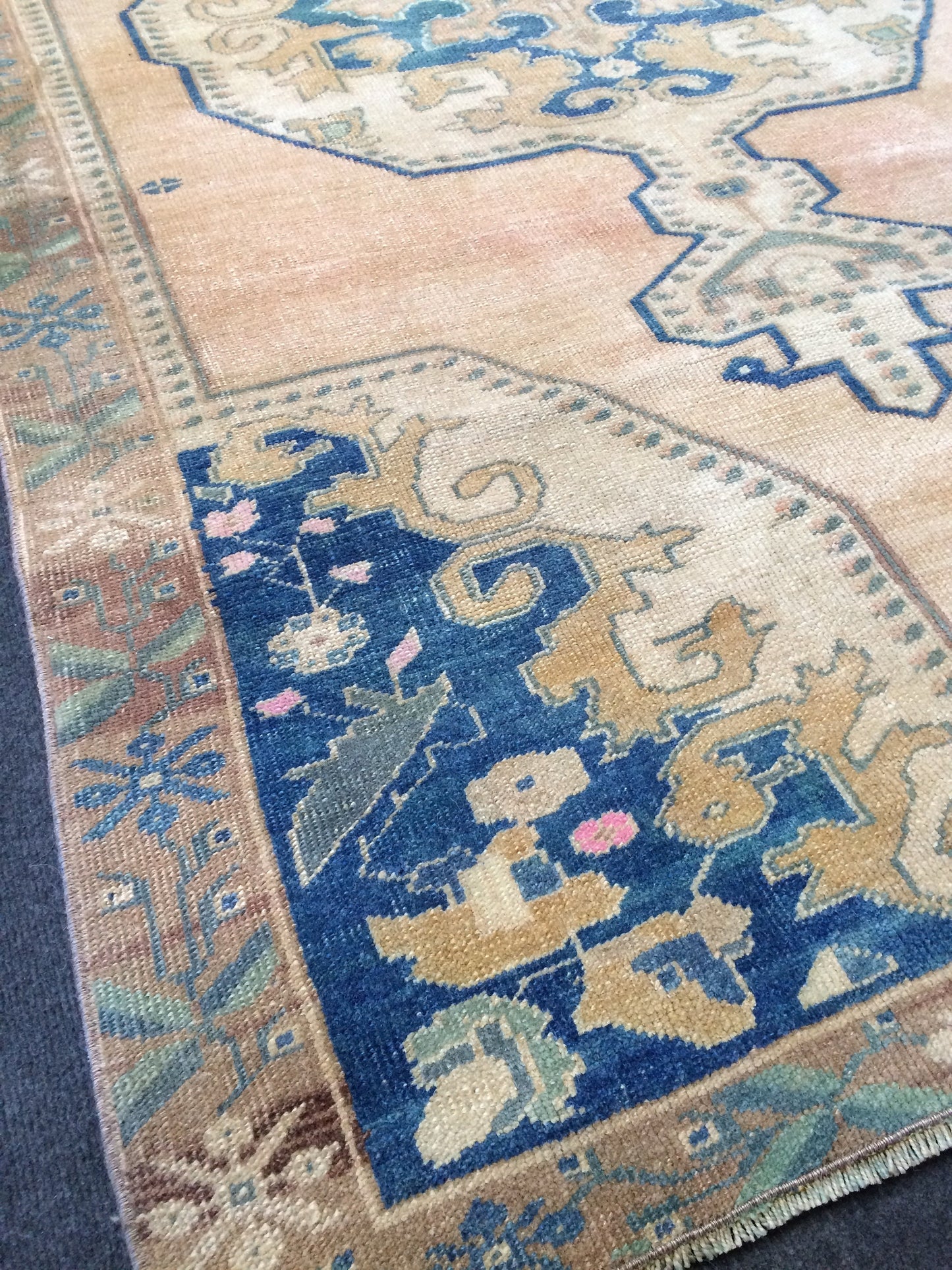 OUSHAK RUG TURKISH Oushak Rug Vintage Rug Turkish Rugs Wool Oushak Rug Hand Made Rugs Vintage Turkish Rug