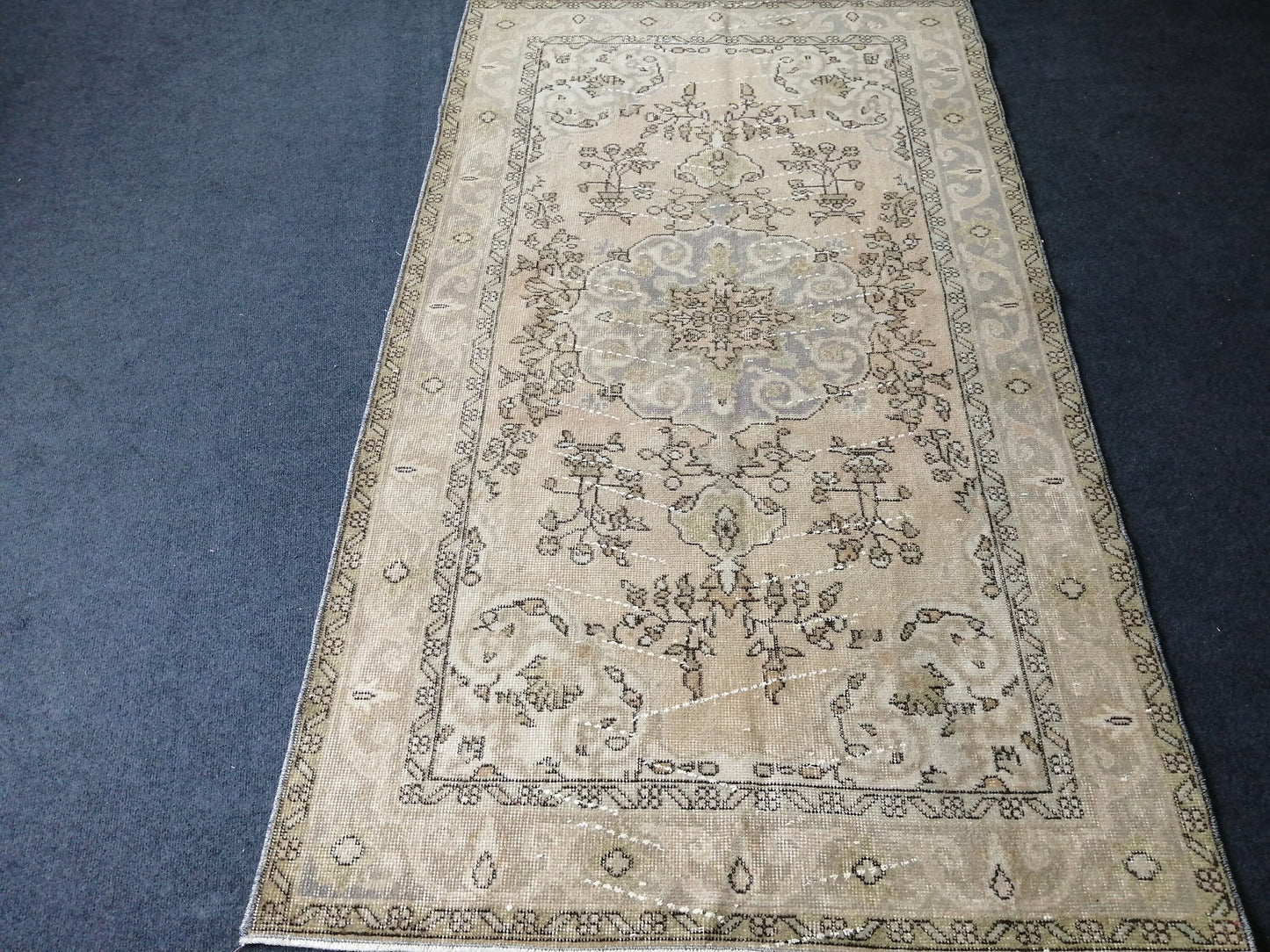 3.9 x 6.7 Rugs, Hand Made Rug, Oushak Rug, Rustic Rug, Bohemian Rug, Rug Runner, Turkish Rug, Farmhouse Rug, Vintage Rug, Wool rug