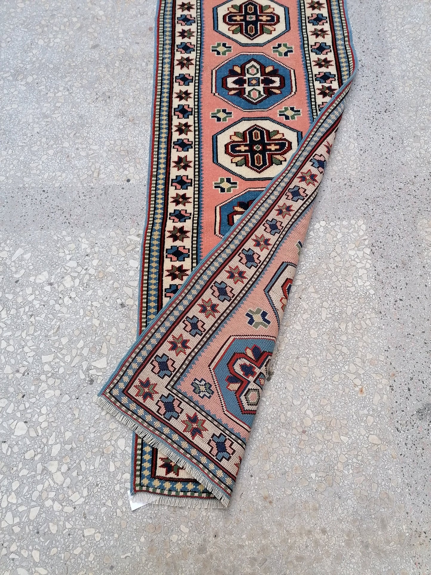 9'x2'4 turkish runner rug,oushak  runner rug,vintage rug,kitchen rug,vintage oushak rug, vintage anatolian rug,unique hand made rug,bohemian
