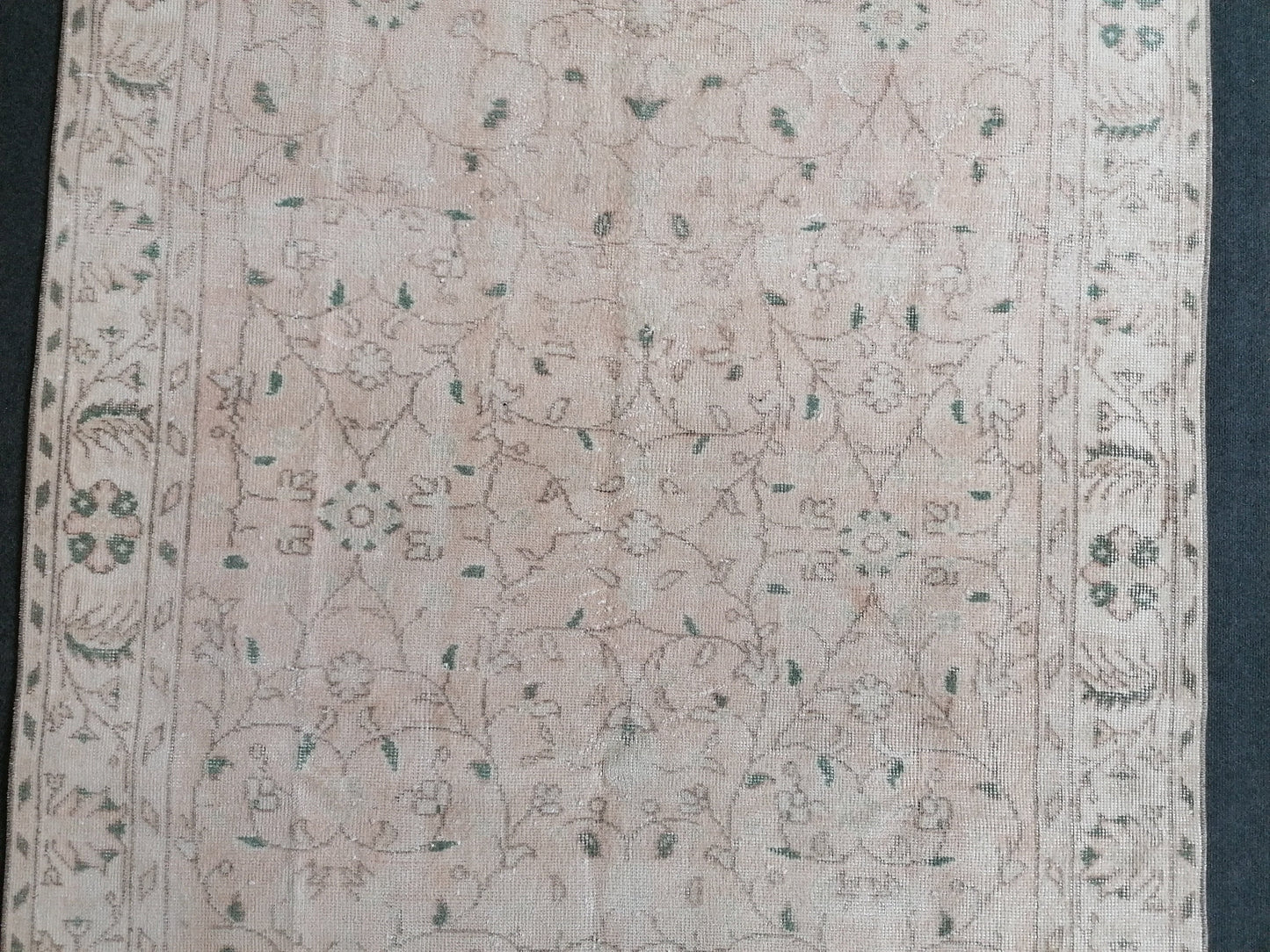 5 x 9.5 Oushak turkish rug, large vintage rug, Distressed rug