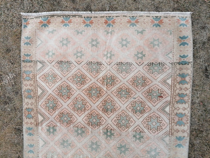 3.6 x 6.10 ft Vıntage rug, turkısh rug, wool handmade rug
