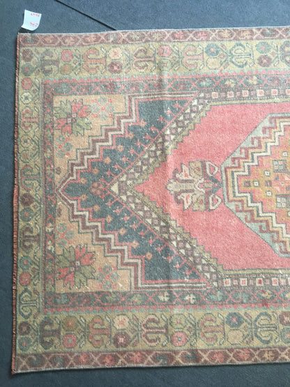 4x7 feet vintage bedroom rug, handmade turkish large kitchen carpet, oushak living room etnique rug, pink lounge wide rug, gray wool kid rug