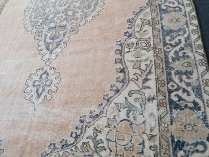 5.8 x 8.10 large oushak rug turkish rug vintage wool oushak rug handmade rugs