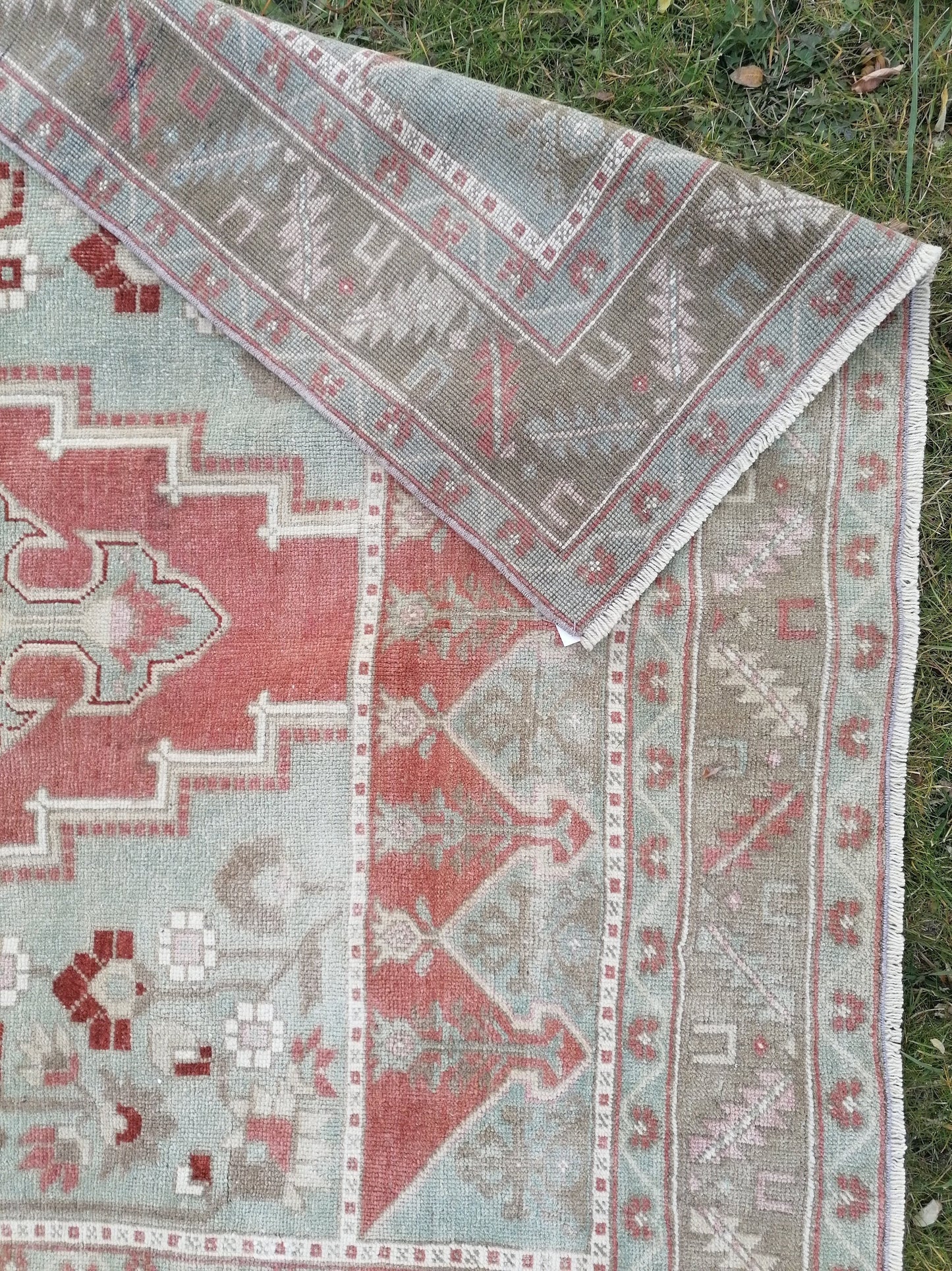 Oushak rug 5x10 vintage knotted wool rug,area rug,living room rug