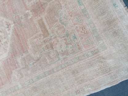 6 x 11 Oushak rug, vintage turkish rug, anatolian vintage rug, vintage rug, handmade rug