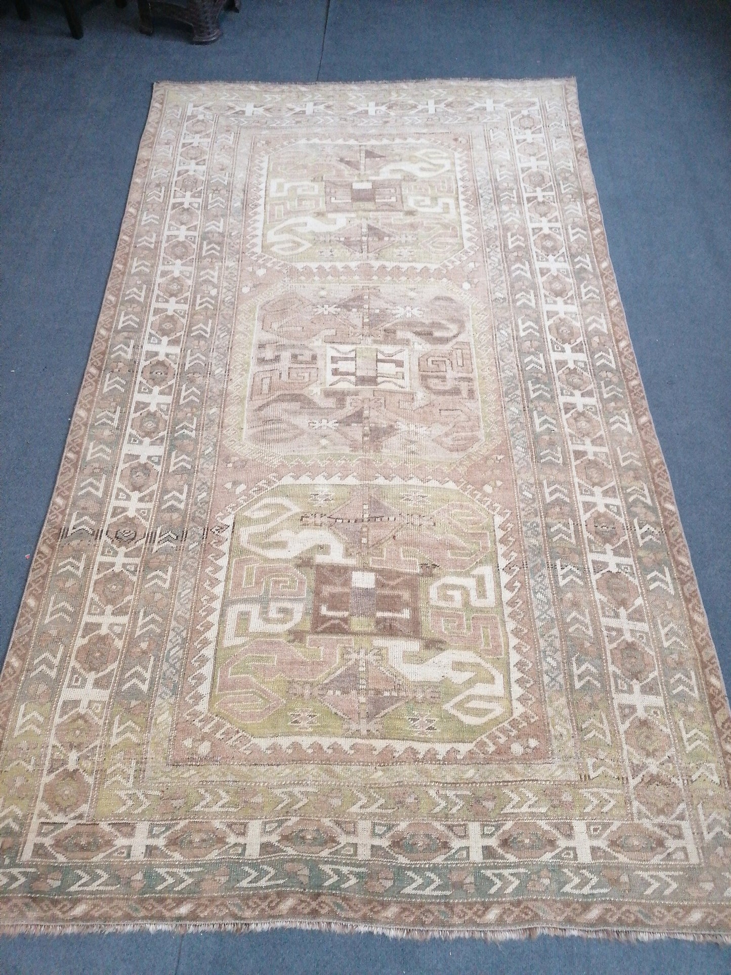 Oushak rug vintage oushak rug unique hand made 8'4x5'