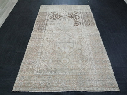 4x7 Muted Rugs, Hand Made Rug, Neutral Oushak Rug, Rustic Rug, Neutral Rug, Turkish Rug, Farmhouse Rug, Vintage Rug