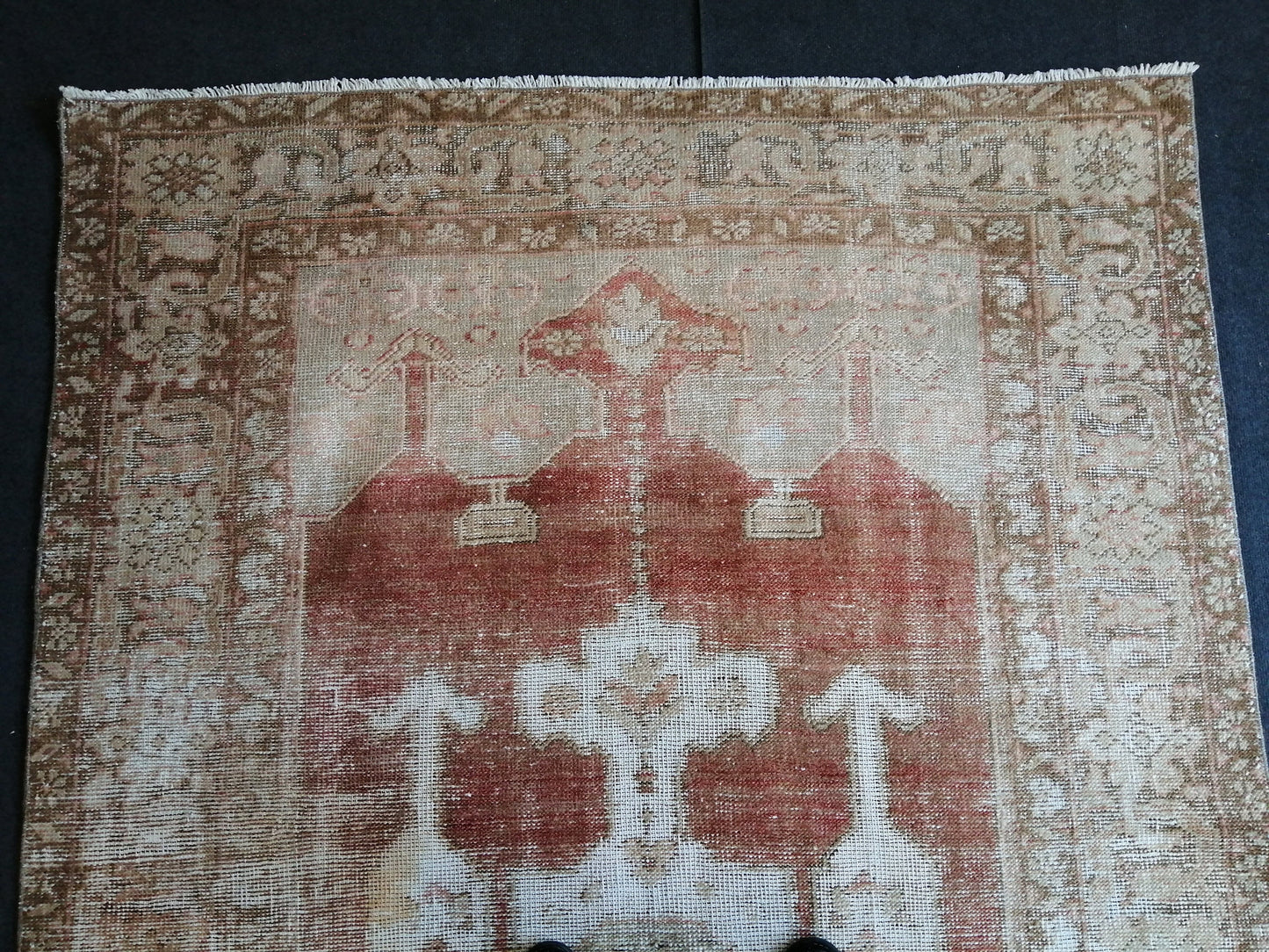 5 x 8.7 Distressed OUSHAK RUG TURKISH Oushak Rug Vintage Oushak Runner Rug Vintage Rug Wool Oushak Rug Hand Made Rugs Vintage Turkish Rug