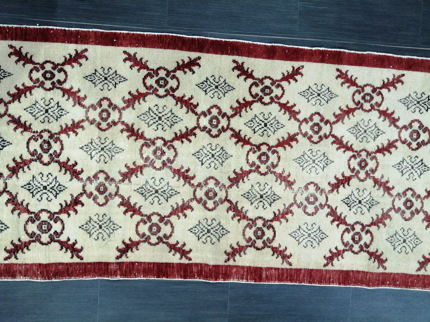 Oushak Runner Rug 6.7 x 3 Vintage Runner Rug Hallway Runner Rug Oriental Runner Kitchen Runner Rug Wool Runner Rug