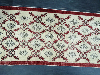 Oushak Runner Rug 6.7 x 3 Vintage Runner Rug Hallway Runner Rug Oriental Runner Kitchen Runner Rug Wool Runner Rug