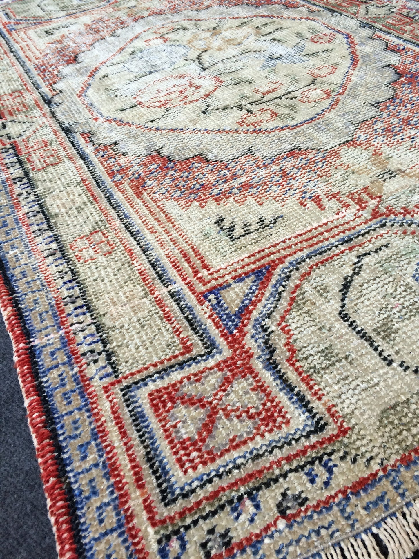 4.9 x 2.10 Turkish Rug Vintage Rug Oushak Rug Distressed Rug