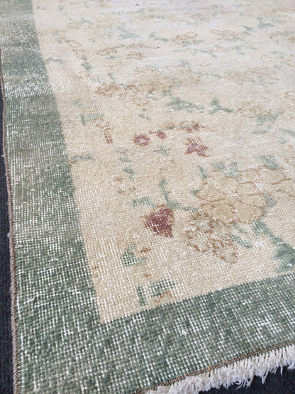 OUSHAK RUG TURKISH Oushak Rug Vintage Oushak Runner Rug Vintage Runner Rug Muted Wool Oushak Rug Hand Made Rugs