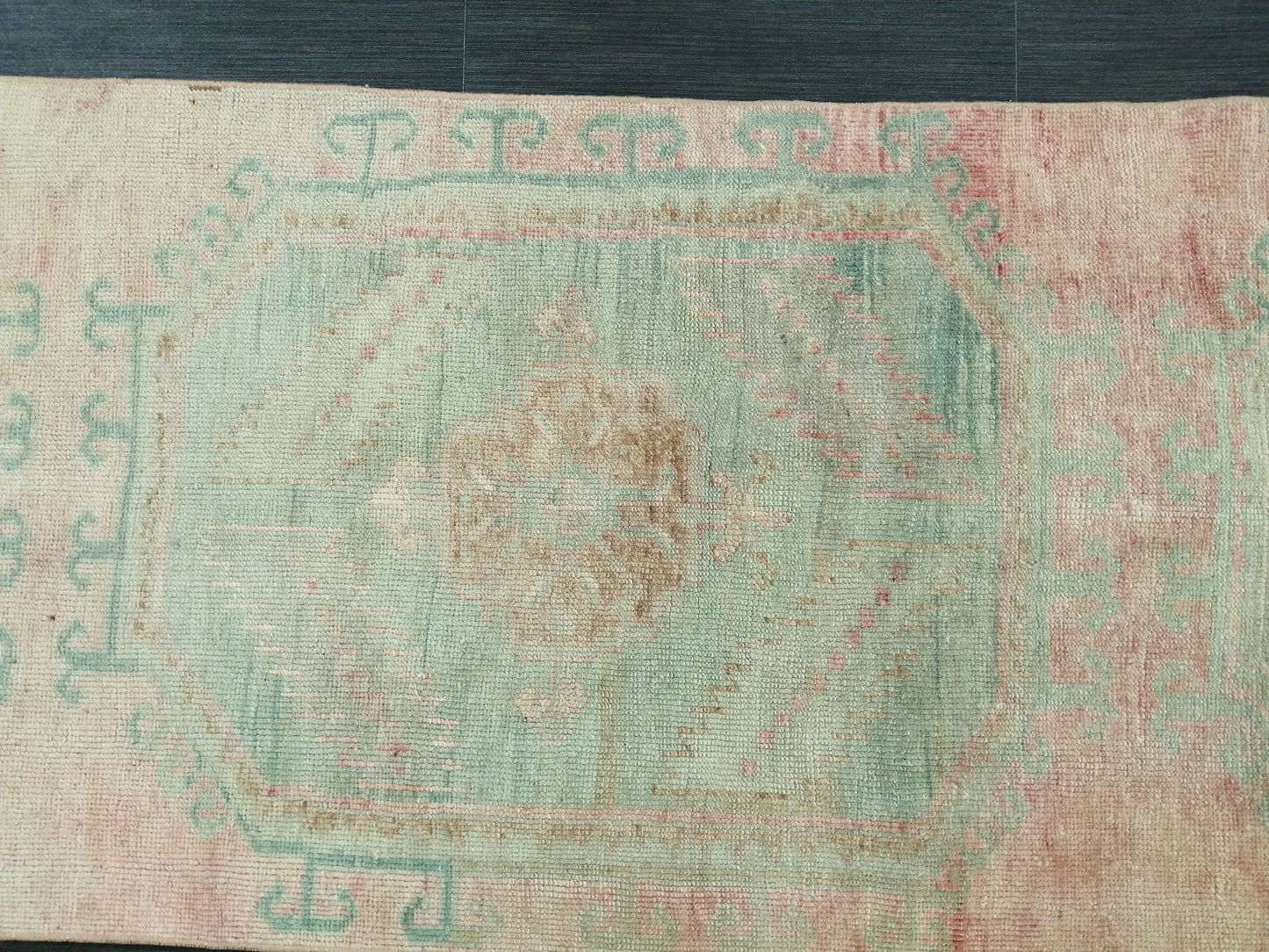 Vintage Runner Rug, 10.9 x 2.4 Turkish Runner, Oushak runner, Rustic Rug, Vintage Turkish Rug, Turkish Rug Runner, Farmhouse Rug,Vintage Rug