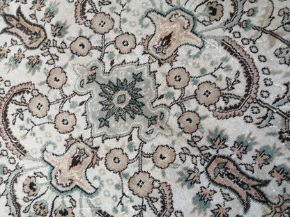 6.6 x 10.3 Vintage Rugs  TURKISH HAND MADE Rugs   Vintage Turkish Rugs   Oushak Rug  Turkish Oushak Rug, Vintage Oushak Rug, Wool Rug