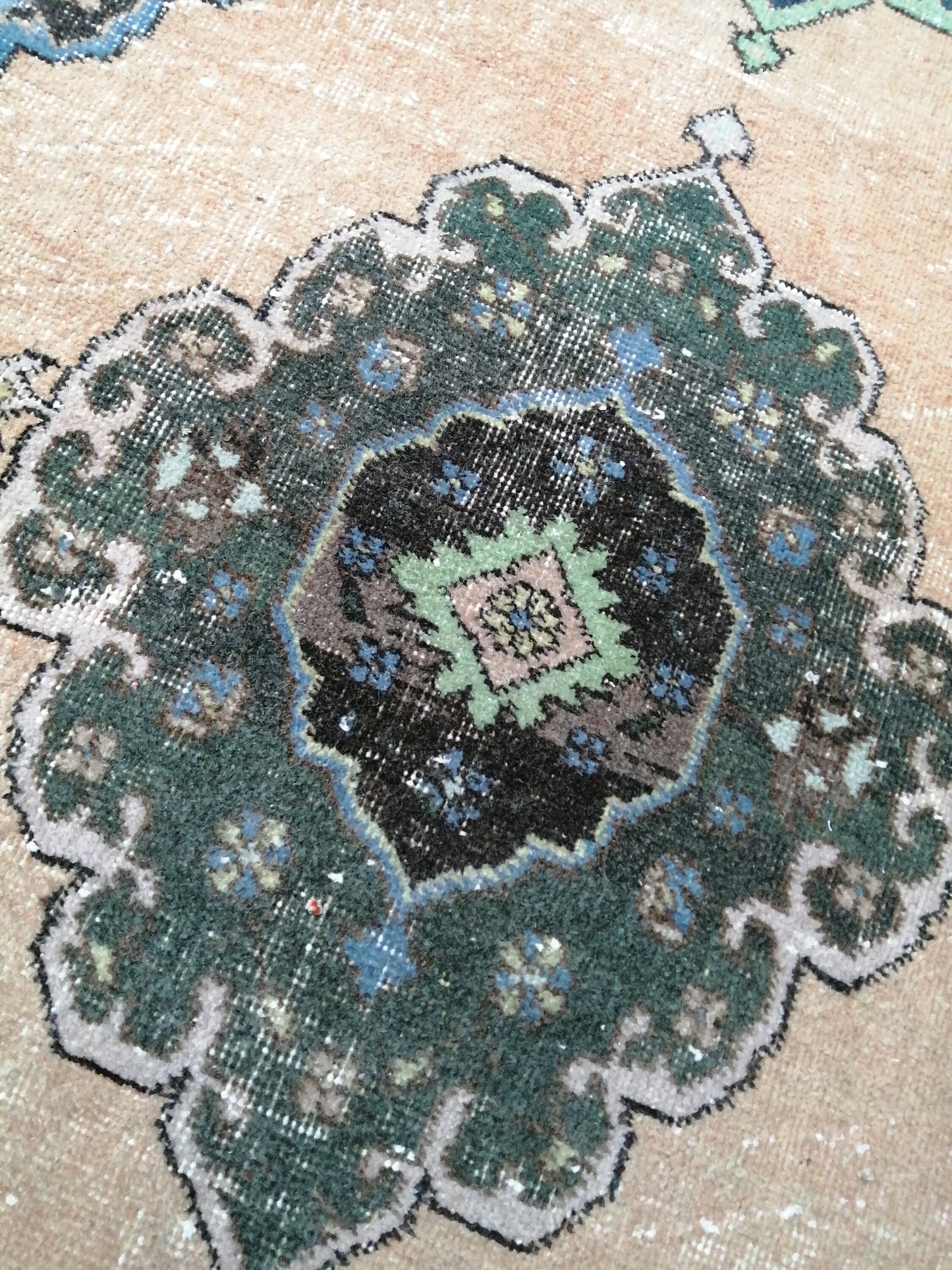 12.7 x 3.3 Oushak Runner Rug Turkish Runner Rug Vintage Runner Rug Hallway Runner Rug Oriental Runner Rug Oushak Runner