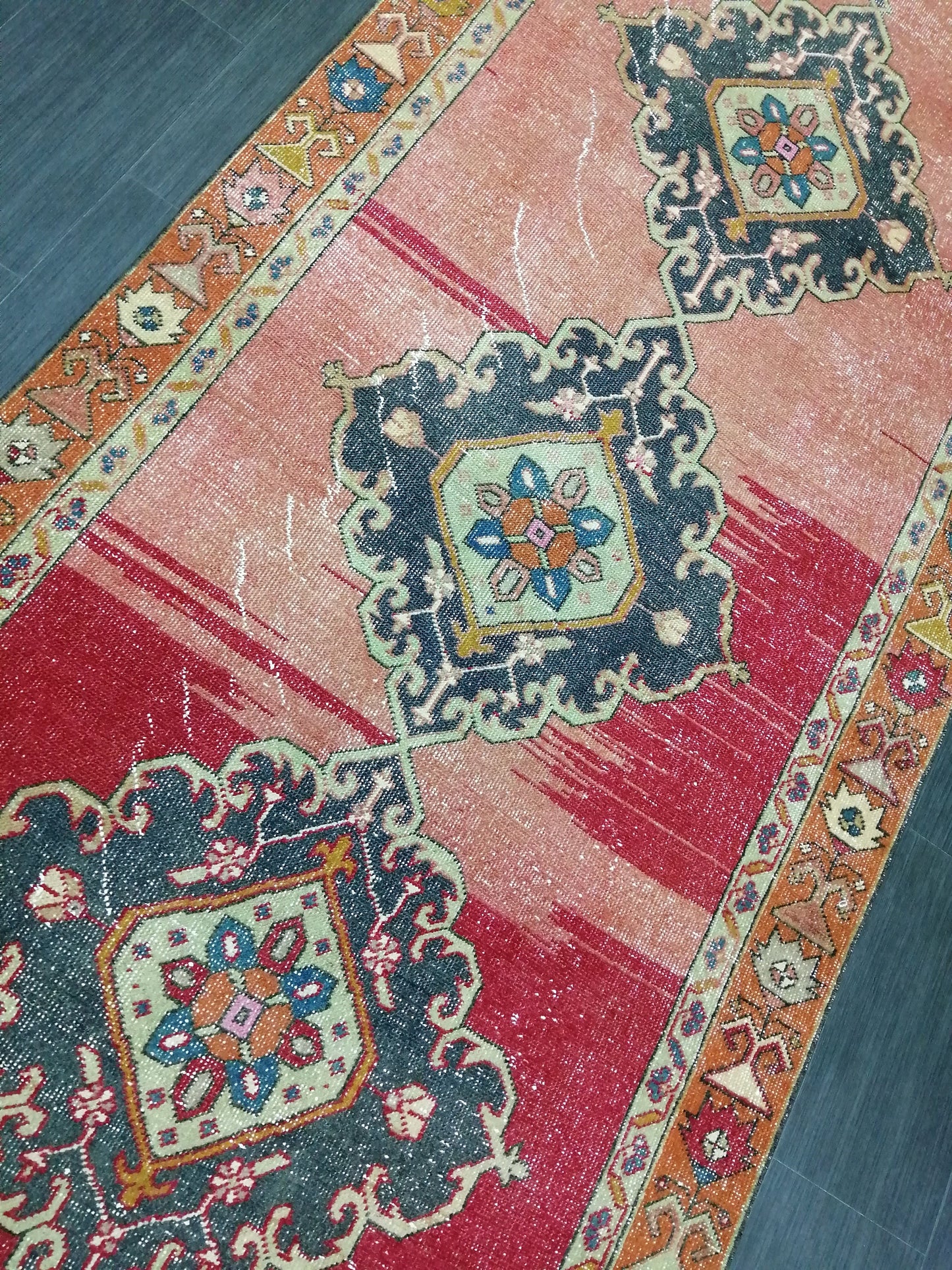 10 X 4.4. Oushak Runner Rug Turkish Runner Rug Vintage Runner Rug Hallway Runner Rug Kitchen Runner Rug Wool Runner Rug Wool Oushak Rug