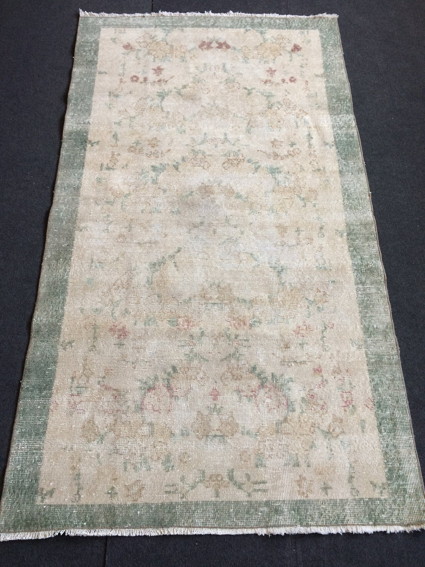 OUSHAK RUG TURKISH Oushak Rug Vintage Oushak Runner Rug Vintage Runner Rug Muted Wool Oushak Rug Hand Made Rugs