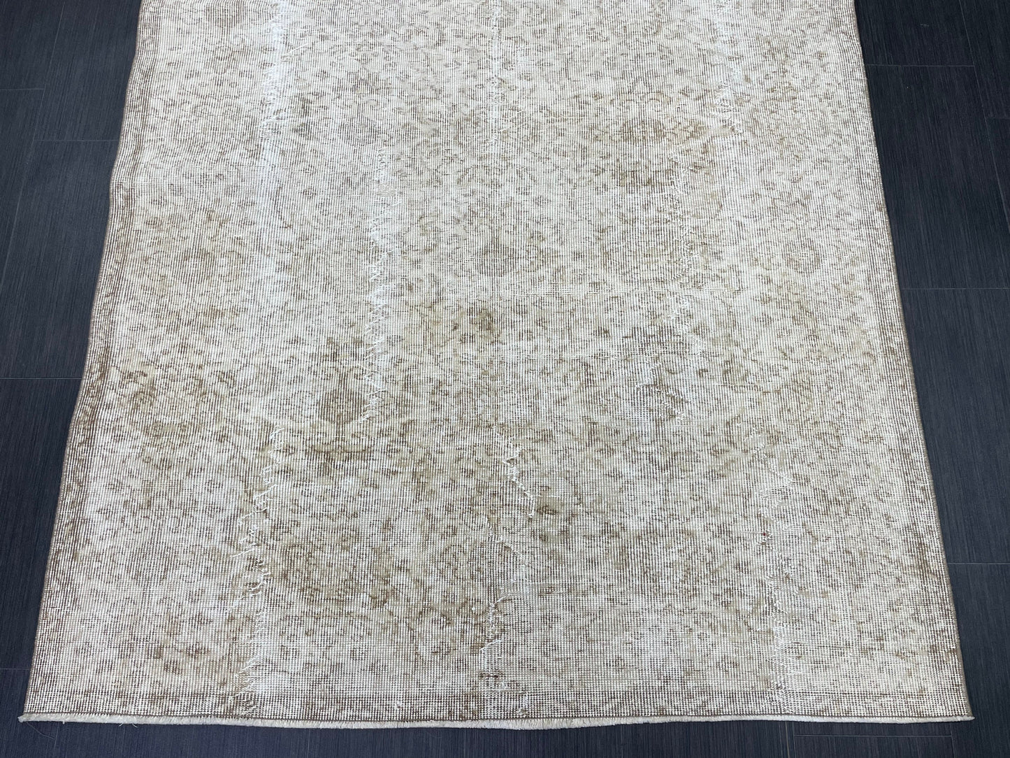 Muted Vintage Rug TURKISH Distressed Rug Vintage 5 x 8.4 Rug Oushak Rugs Muted Rug Turkish Oushak Rug, Vintage Oushak Rug Wool Rug