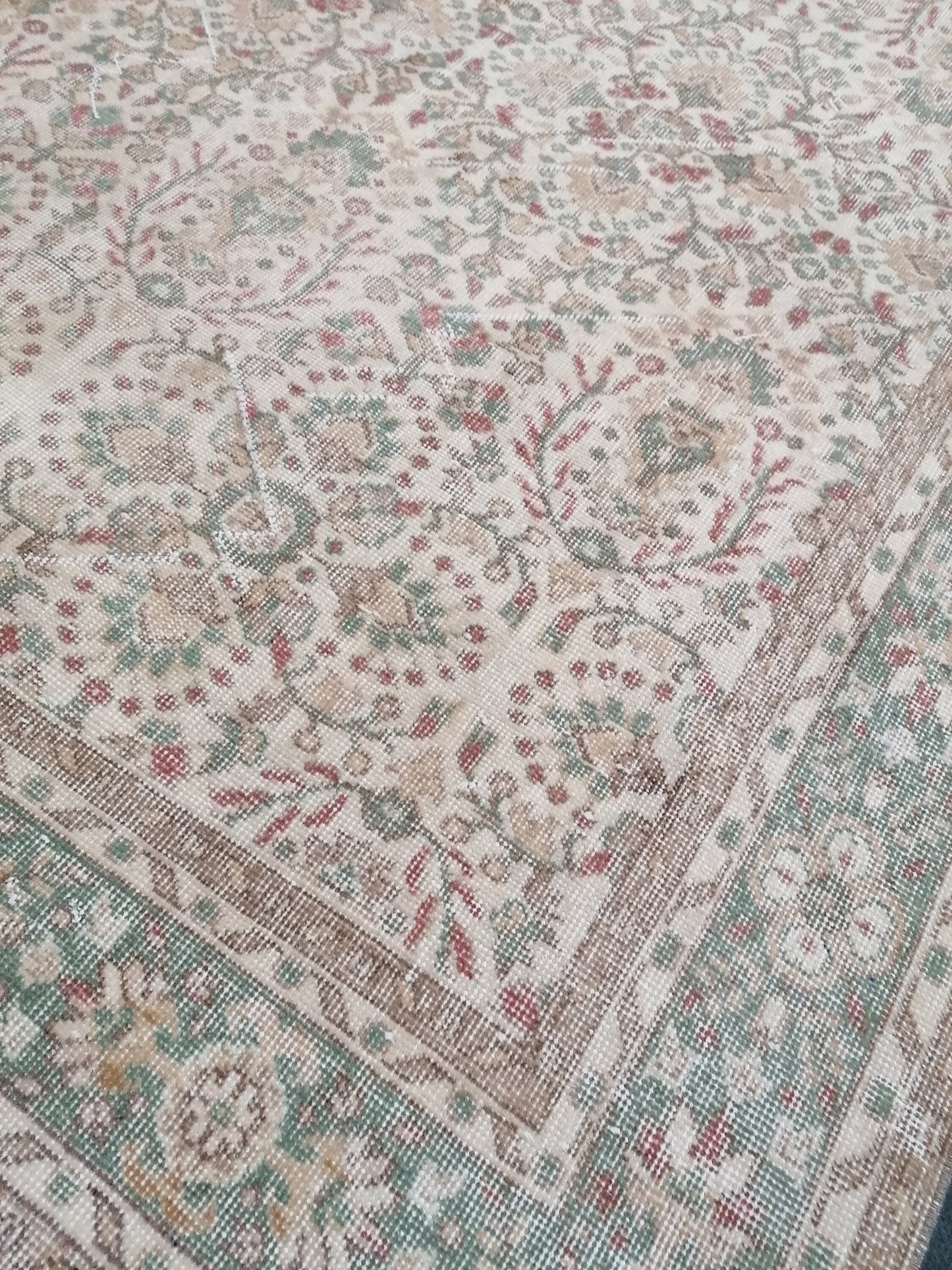 6 x 9.7 feet Large turkish rug, vintage rug, oushak rug, wool vintage rug anatolian rug,unique handmade rug