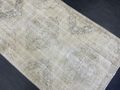 Vintage Persian Runner Rug, 3.6 x 10.8 Handmade Runner Rug, Turkish Runner Rug, Vintage Runner Rug, Hallway Runner, Kitchen Runner Rug