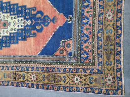 OUSHAK RUG, TURKISH 5.6 x 11 Rug, Vintage Oushak Rug, Vintage Persian Rug, Wool Hand Knotted Rug,  Handmade Rug, Vintage Turkish Rug