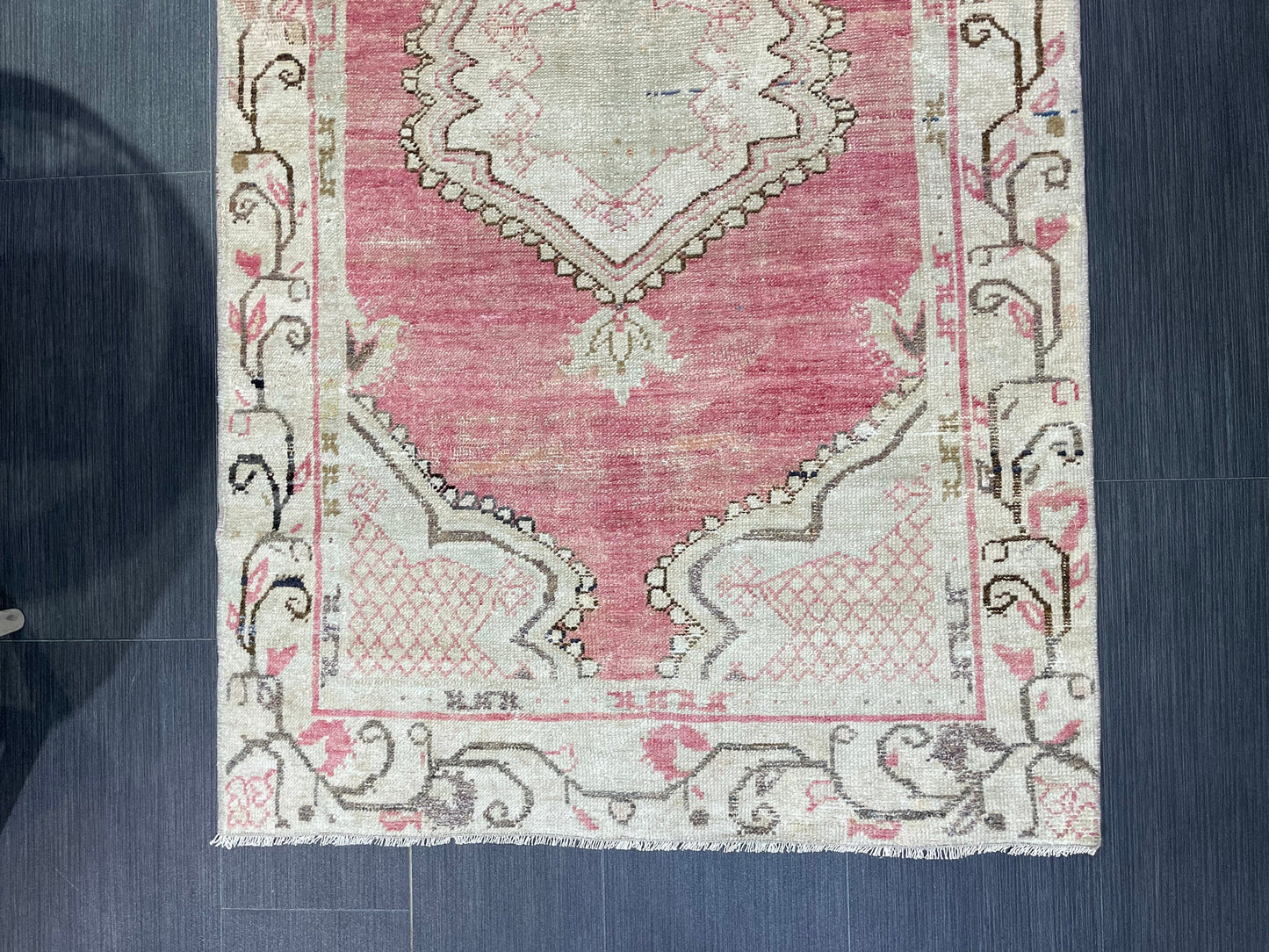 Antique Rug, Vintage 3 x 5.5 Rug, Turkish Wool Rug, Oushak Rug, Fine Hand Knotted Rug, Persian Rug, Handmade Rug