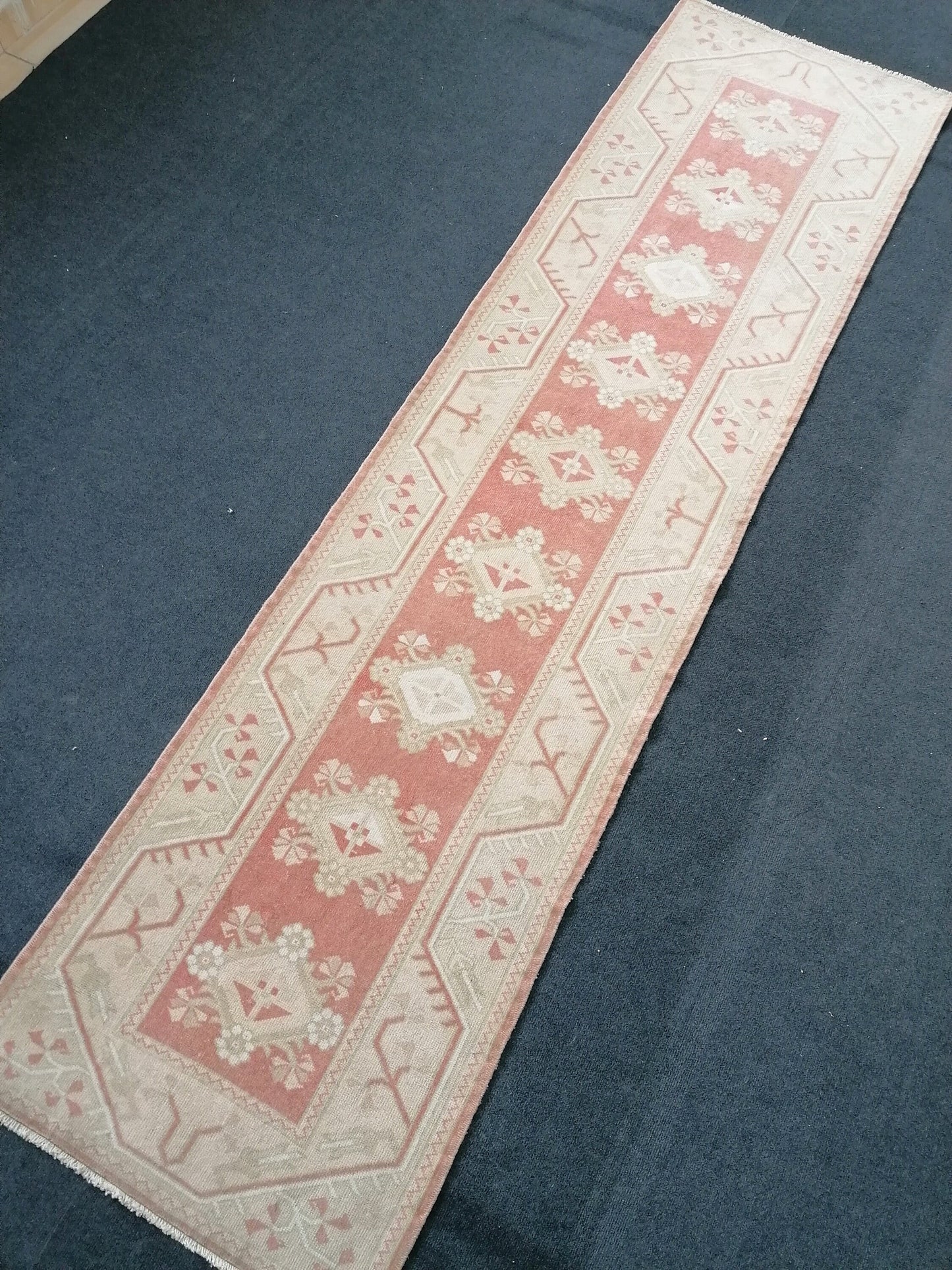 Runner rug 10'x2'7 turkish vintage runner rug,hallway runner rug,kitchen runner rug turkish