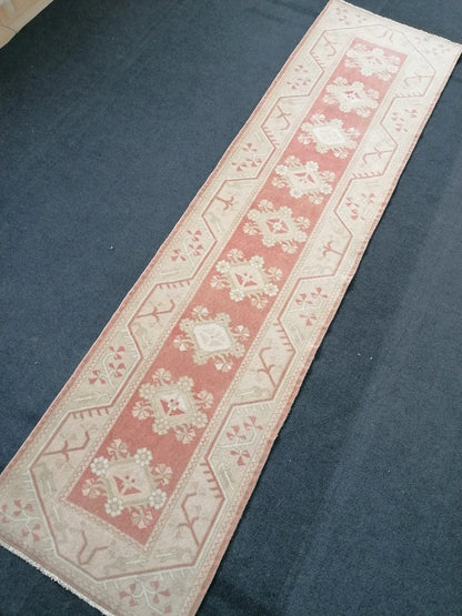 Runner rug 10'x2'7 turkish vintage runner rug,hallway runner rug,kitchen runner rug turkish