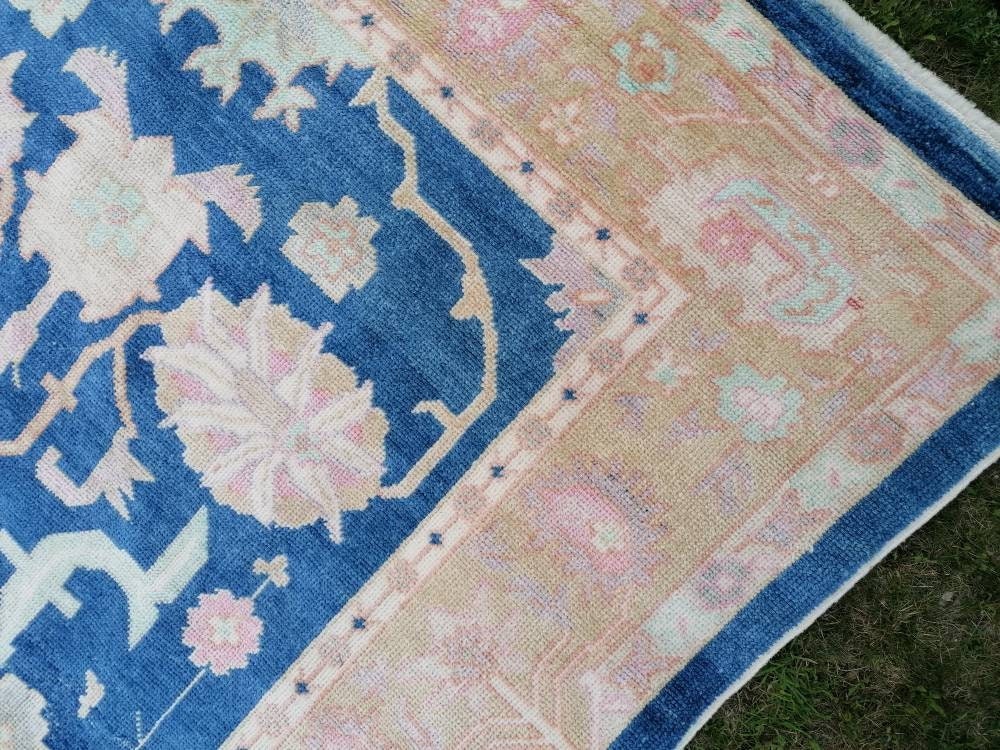 7 x 10.8 Large turkish oushak rug - new oushak rug, large living room rug, hand knotted rug