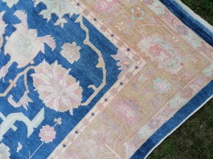 7 x 10.8 Large turkish oushak rug - new oushak rug, large living room rug, hand knotted rug