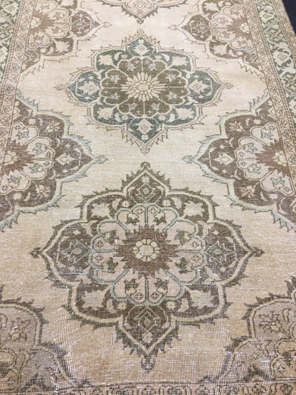 Vintage Runner Rug 4.8 x 14 Vintage Runner Hand Knotted TURKISH Runner Vintage Runner Distressed Vintage Persian Muted Runner Rug