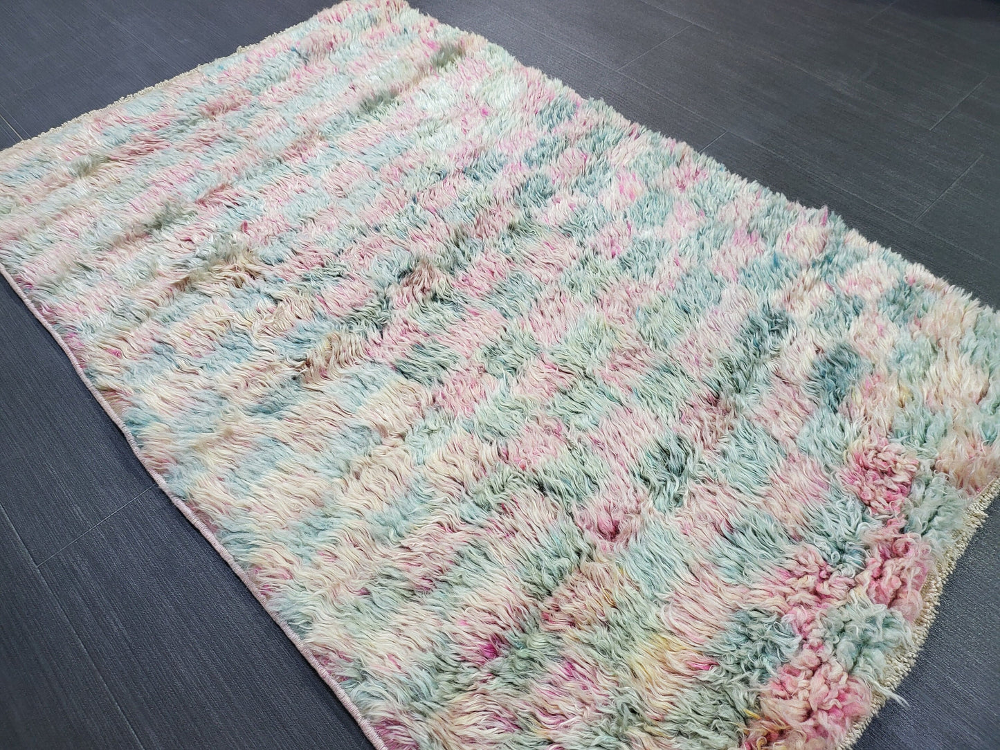 Antique Wool Rug, 2.7 x 4 Vintage Shaggy Rug,High Wool Pile Rug, Plush Rug, Handmade Rug, Hand Knotted Rug, Turkish Rug, Nomad Rug,Rear Rug,