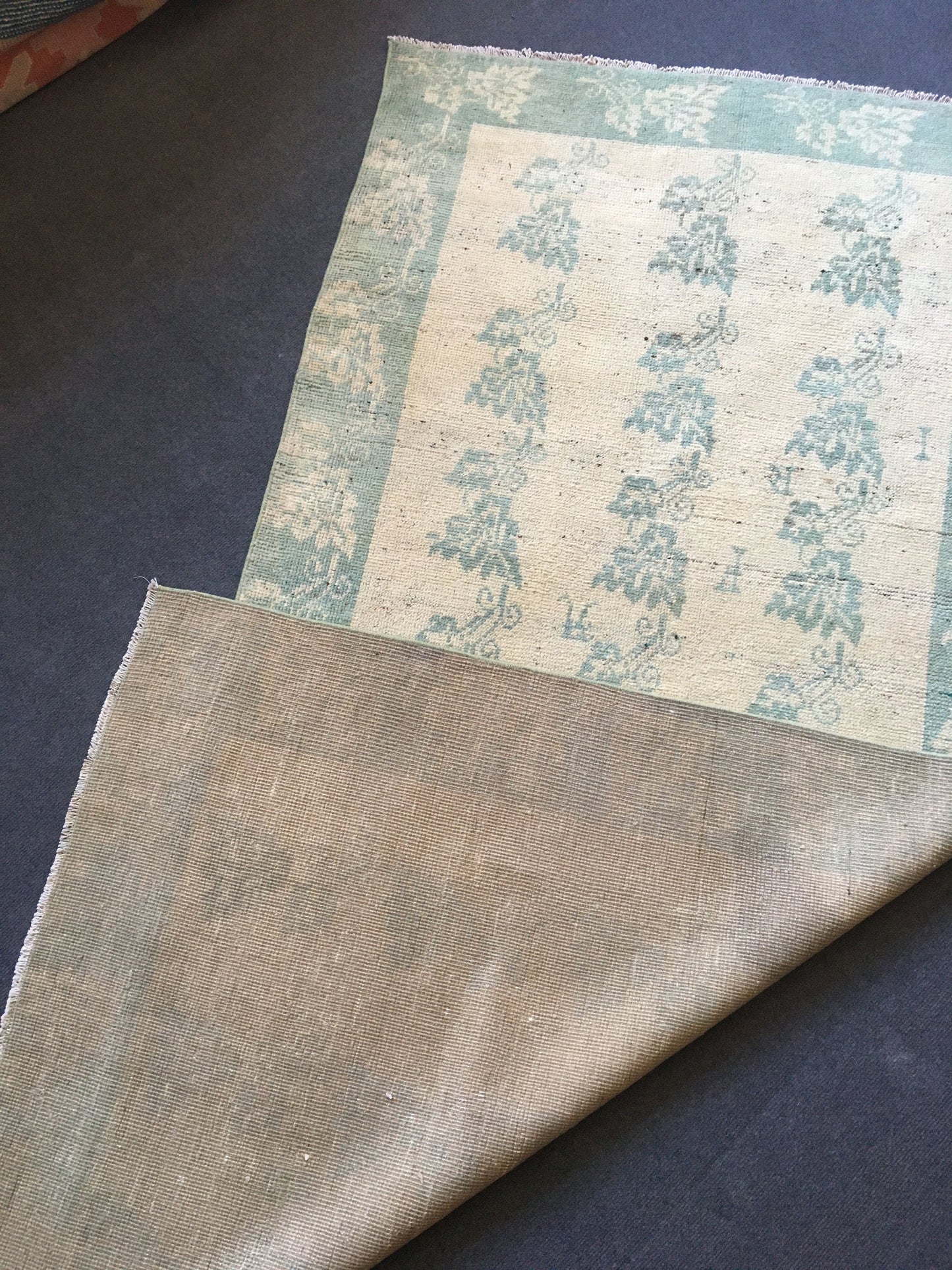 3.5x7 feet handmade wool turkish bedroom area rug, oushak vintage grey kitchen floor rug, large living room area rug, wide bathroom pink rug