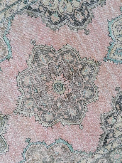 Vintage wool runner, hallway runner 4'8x12'5 distressed turkish handmade runner, kitchen runner rug, entery runner rug