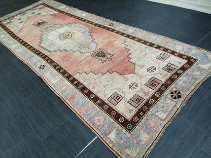 4 x 10.9 Oushak Runner Rug Turkish Runner Rug Vintage Runner Hallway Runner Rug Kitchen Runner Rug Wool Runner Rug Oriental Runner Carpet