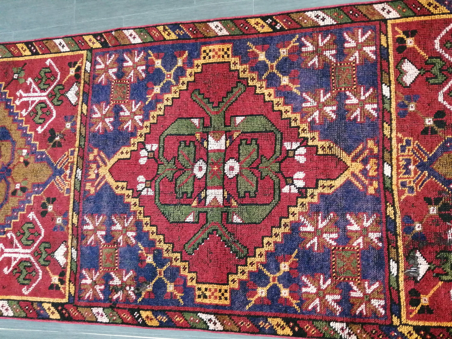 10.9 x 3.3 Oushak Runner Rug Turkish Runner Rug Vintage Runner Rug  Hallway Runner Rug Kitchen Runner Rug Wool Runner Rug Wool Oushak Rug