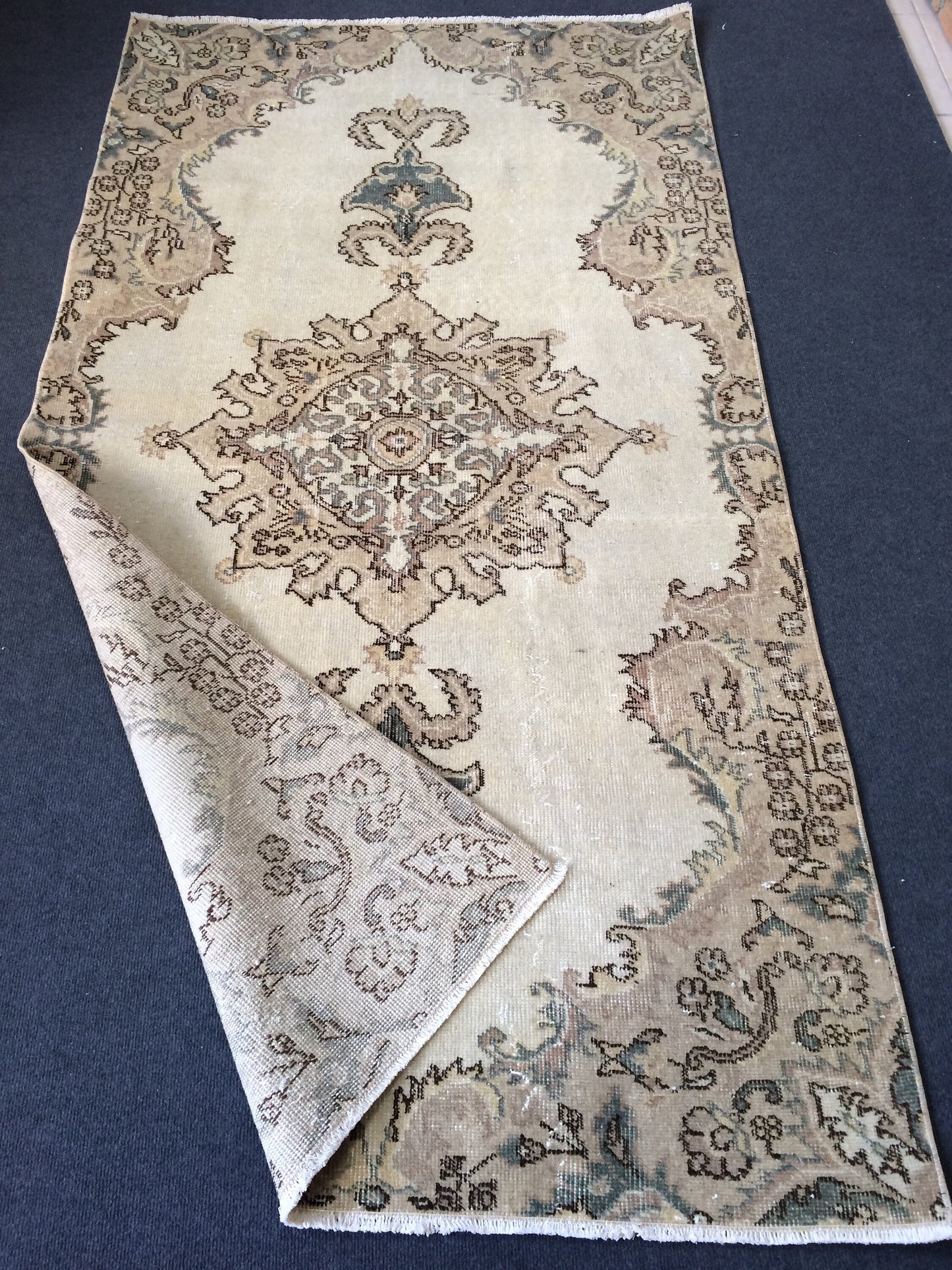 Oushak Rug Vintage Turkish  Rug,Wool Rug Turkish Rug Antique Rug Rug,Handmade Oriental Rug,Persian Rug