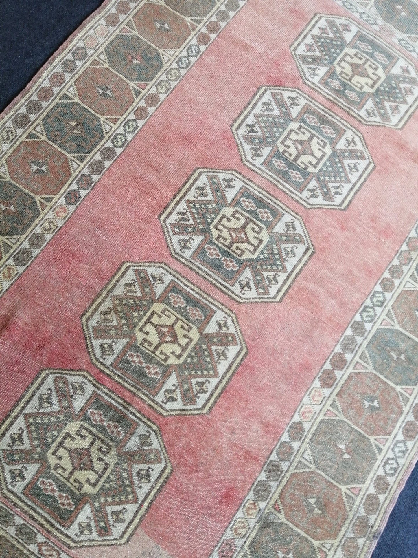 6.3 x 4 ft OUSHAK RUG TURKISH Oushak Rug Hand Made Rugs Vintage Oushak Runner Rug Vintage 4x6 Rug Wool Oushak Rug Vintage Turkish Rug