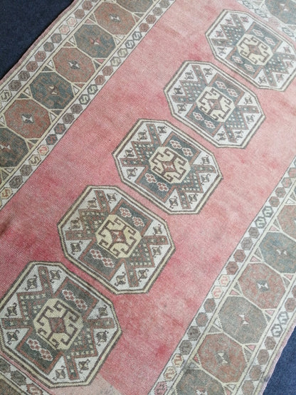 6.3 x 4 ft OUSHAK RUG TURKISH Oushak Rug Hand Made Rugs Vintage Oushak Runner Rug Vintage 4x6 Rug Wool Oushak Rug Vintage Turkish Rug