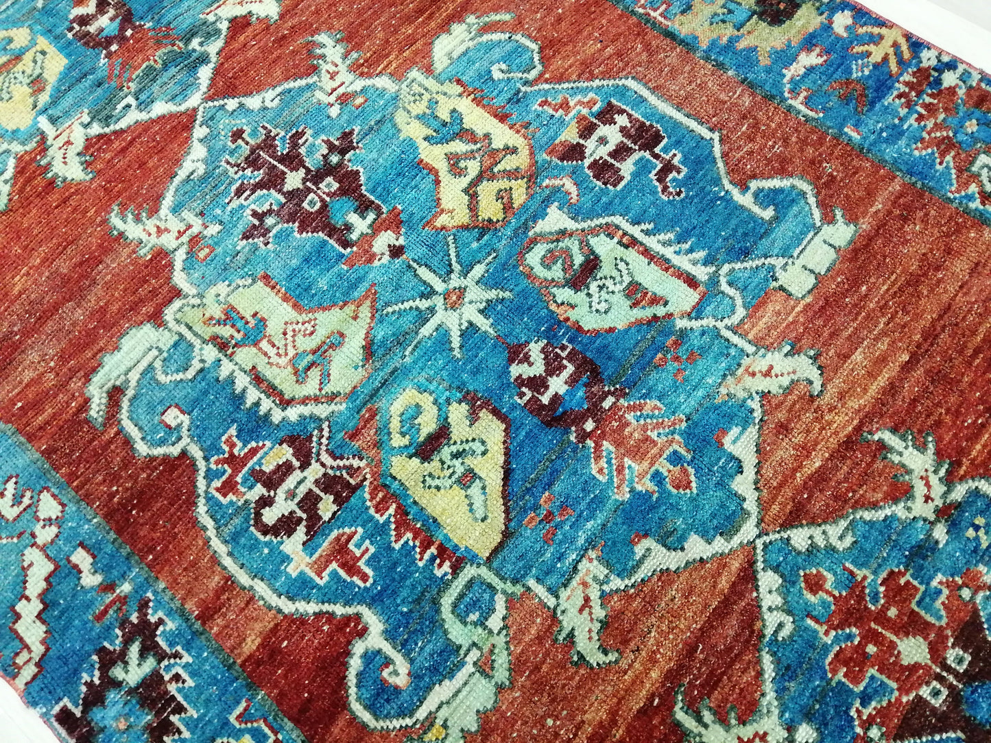 4x10 OLD Oushak Runner Rug Turkish Runner Rug Vintage Runner Rug Hallway Runner Rug Kitchen Runner Rug Wool Runner Rug Wool Oushak Rug