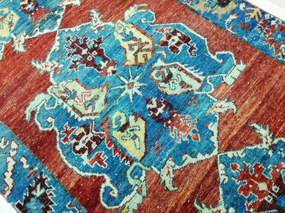 4x10 OLD Oushak Runner Rug Turkish Runner Rug Vintage Runner Rug Hallway Runner Rug Kitchen Runner Rug Wool Runner Rug Wool Oushak Rug