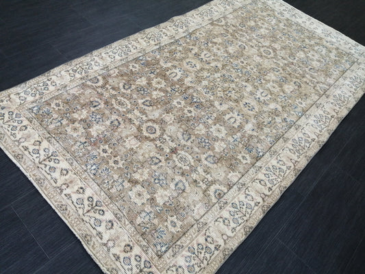 vintageturkish_rug Vintage Rug  6.9 x 3.8 Hand Made Rug Wool Rug Turkish Rug Hand Knotted Rug Oushak Rug Decorative Rug Decor Rug Art Rug