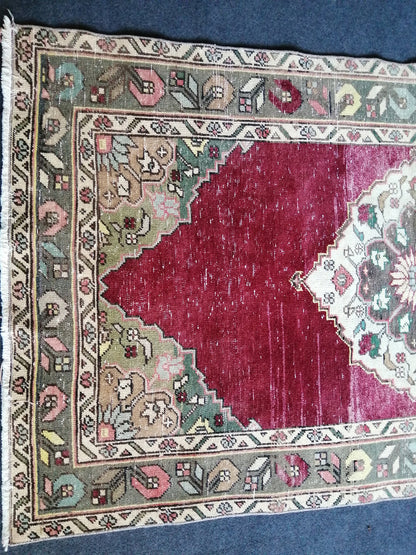 OUSHAK RUG TURKISH Oushak Rug Vintage Oushak Rug Vintage Rug Wool Oushak Rug Hand Made Rugs Vintage Turkish Rug