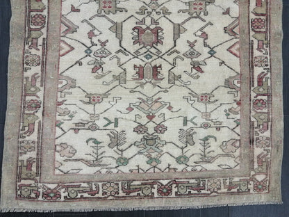 4 X 5 OUSHAK RUG Wool TURKISH Oushak Rug Vintage Oushak Runner Rug Vintage Hand Made Rugs Vintage Turkish Rug