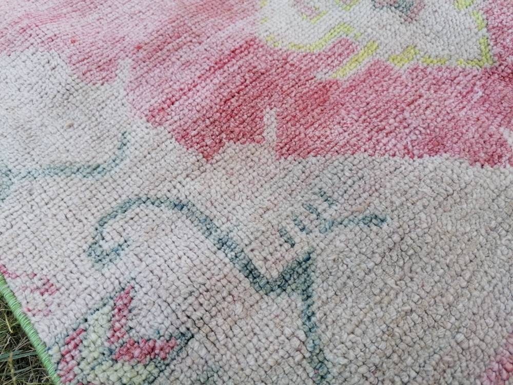 Vintage turkish runner, runner rug,hallway runner 2'7x10'1 vintage runner rug turkish hand made wool rug, kitchen rug, oushak rug