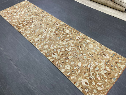 Oriental Runner Rug Turkish Runner Rug Vintage Runner Rug 2.4 x 8.5 Hallway Runner Rug Kitchen Runner Rug Wool Floral Runner Rug